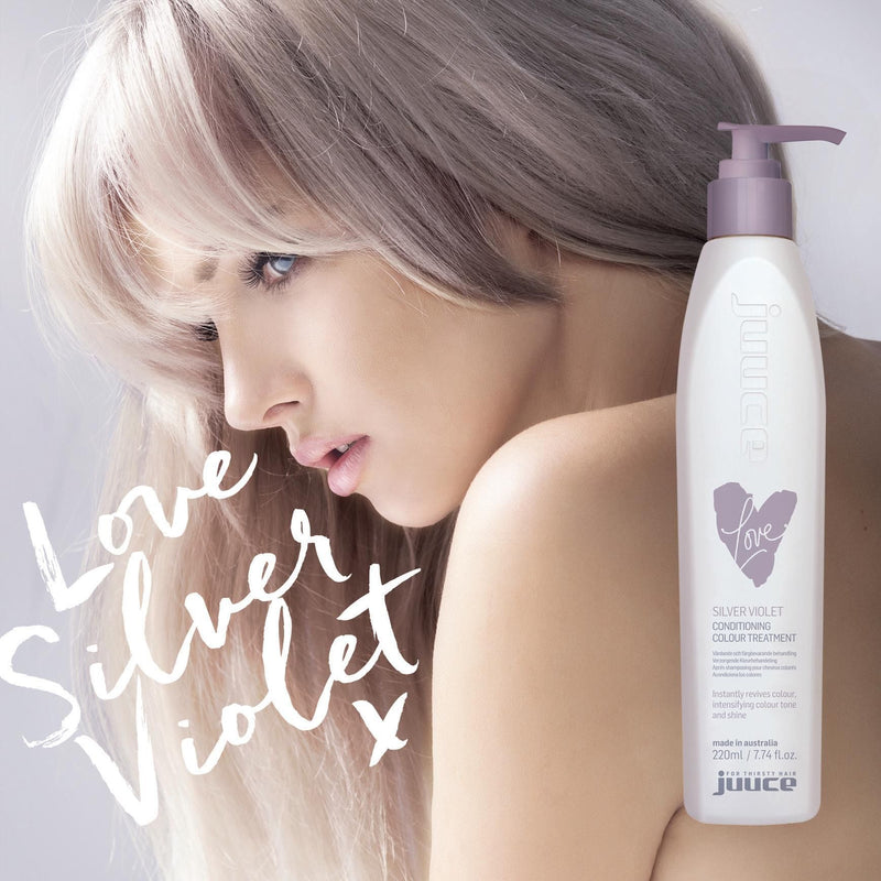 Load image into Gallery viewer, Juuce Silver Violet Conditioner 220ml - Beautopia Hair &amp; Beauty
