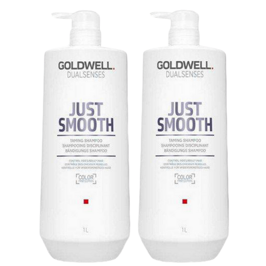 Goldwell Dual Senses Just Smooth Taming Shampoo & Conditioner 1 Litre Duo - Beautopia Hair & Beauty