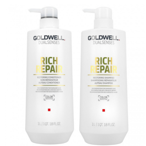 Goldwell Dual Senses Rich Repair Shampoo & Conditioner 1 Litre Duo - Beautopia Hair & Beauty