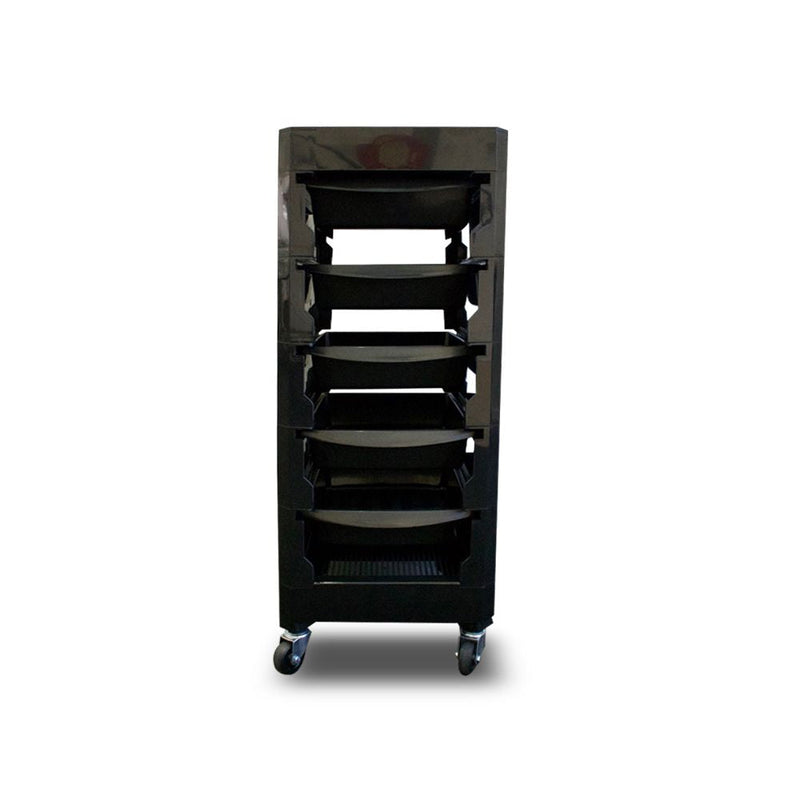 Load image into Gallery viewer, Emma 6 Tier Trolley Black - Beautopia Hair &amp; Beauty
