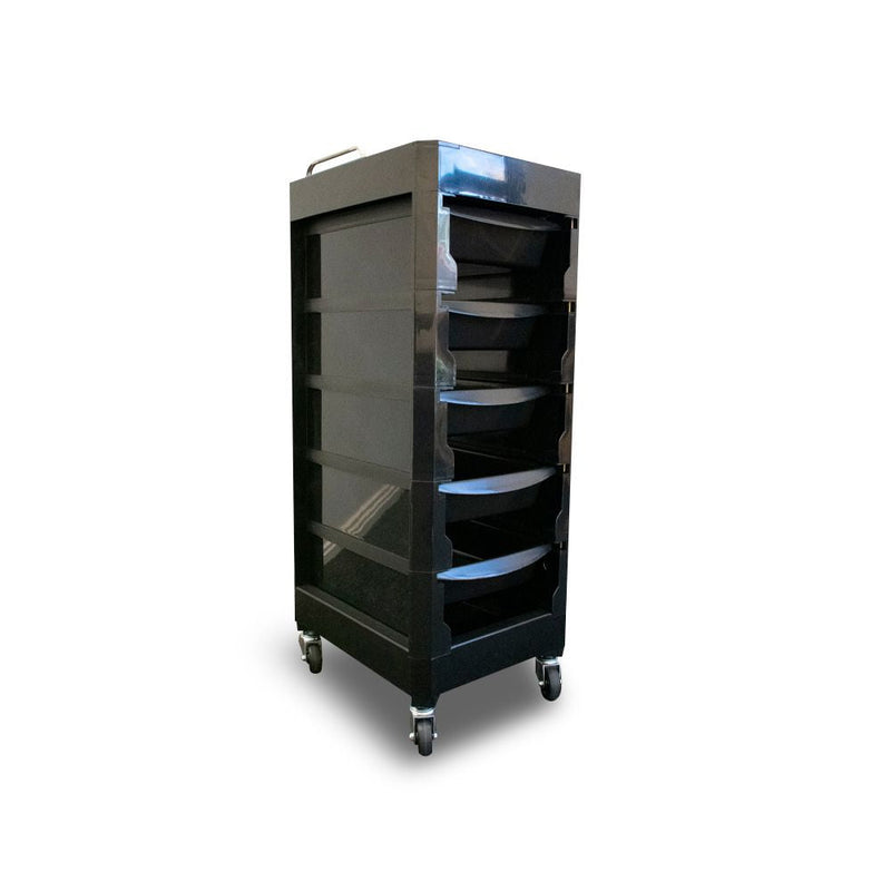 Load image into Gallery viewer, Emma 6 Tier Trolley Black - Beautopia Hair &amp; Beauty
