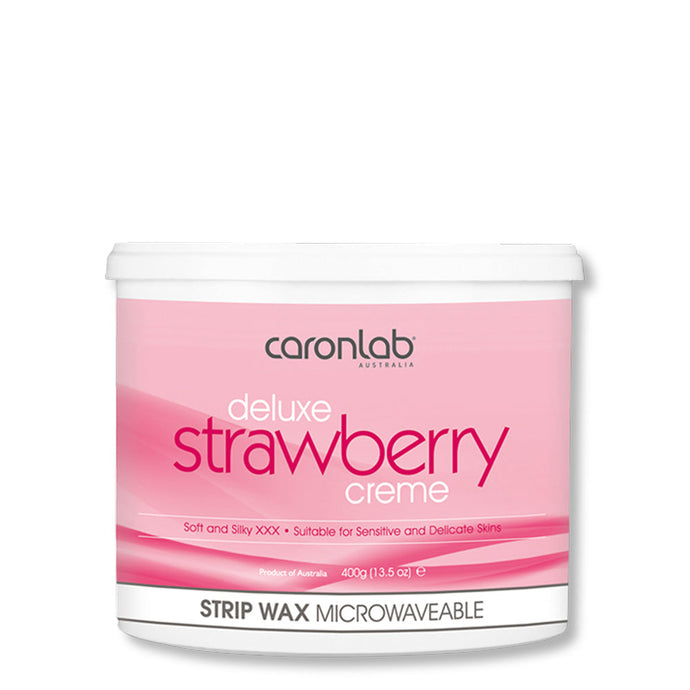 Caronlab Strip Wax Strawberry Creme 400g - Beautopia Hair & Beauty