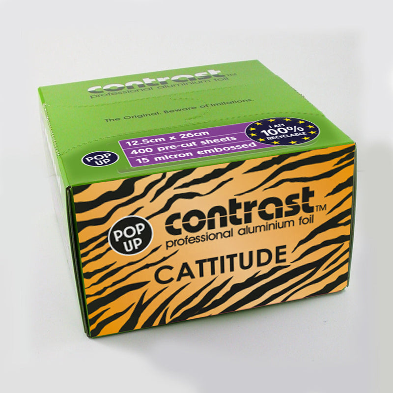 Load image into Gallery viewer, Contrast Professional Pop Up Foil 15 Micron Cattitude 400 Sheets
