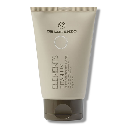 De Lorenzo Elements Titanium Super Strong Styling Gel - 100g-De Lorenzo-Beautopia Hair & Beauty