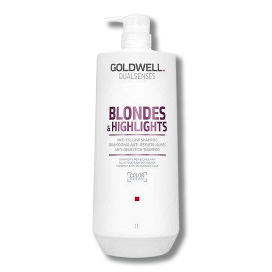 Goldwell Dual Senses Blondes & Highlights Anti Yellow Conditioner 1 Litre - Beautopia Hair & Beauty