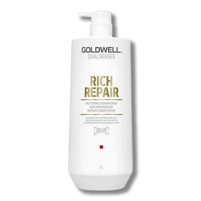 Goldwell Dual Senses Rich Repair Restoring Conditioner 1 Litre - Beautopia Hair & Beauty