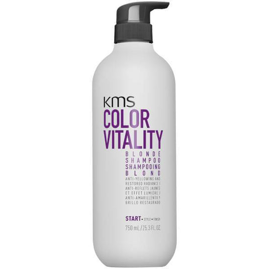 KMS Color Vitality Blonde Shampoo 750ml - Beautopia Hair & Beauty