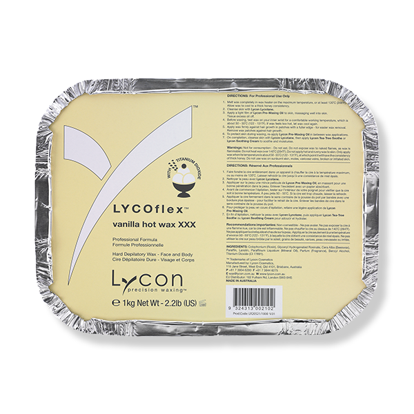 LYCON Hot Wax XXX Lycoflex Vanilla - 1kg-Lycon-Beautopia Hair & Beauty