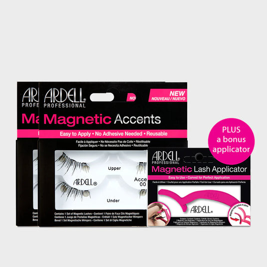Ardell Magnetic Lashes Double 110 & Accents 002 - 2 Pack with Applicator