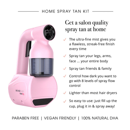 Mine Tan Bronze Babe Spray Tan Kit Pink - Beautopia Hair & Beauty