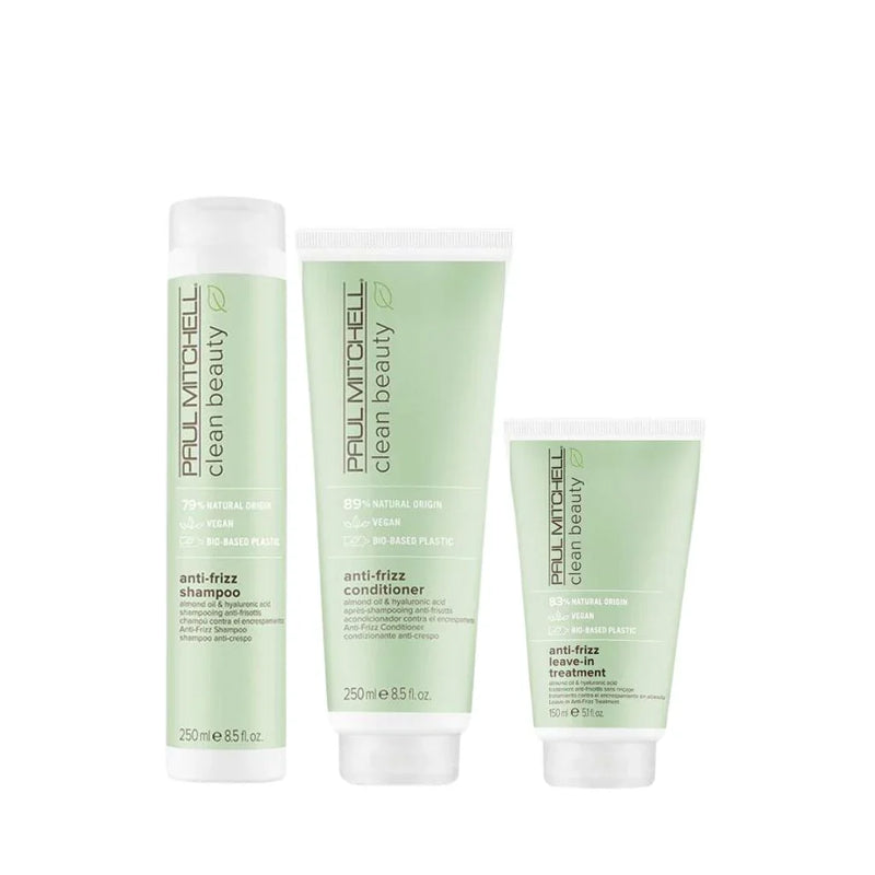Load image into Gallery viewer, Paul Mitchell Clean Beauty Anti-Frizz Shampoo, Conditioner, Treatment Trio
