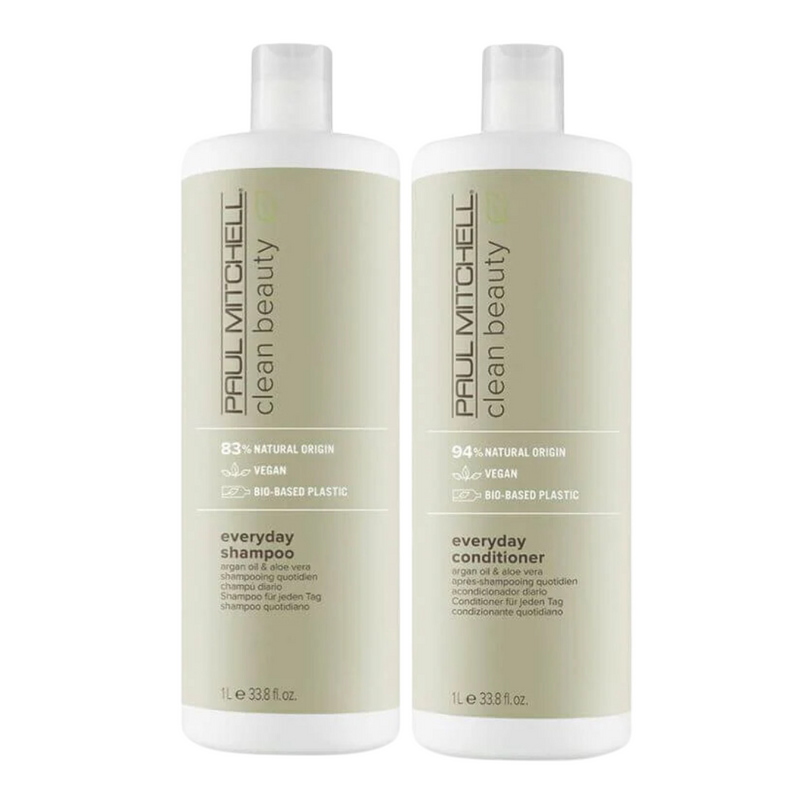 Load image into Gallery viewer, Paul Mitchell Clean Beauty Everyday Shampoo &amp; Conditioner 1 Litre Duo
