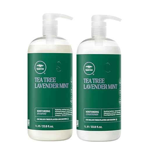 Paul Mitchell Tea Tree Lavender Mint Moisturizing Shampoo & Conditioner 1 Litre Duo