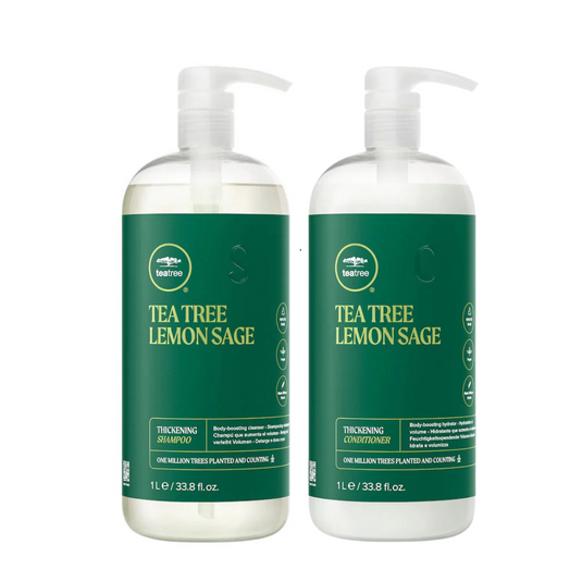 Paul Mitchell Tea Tree Lemon Sage Thickening Shampoo & Conditioner 1 Litre