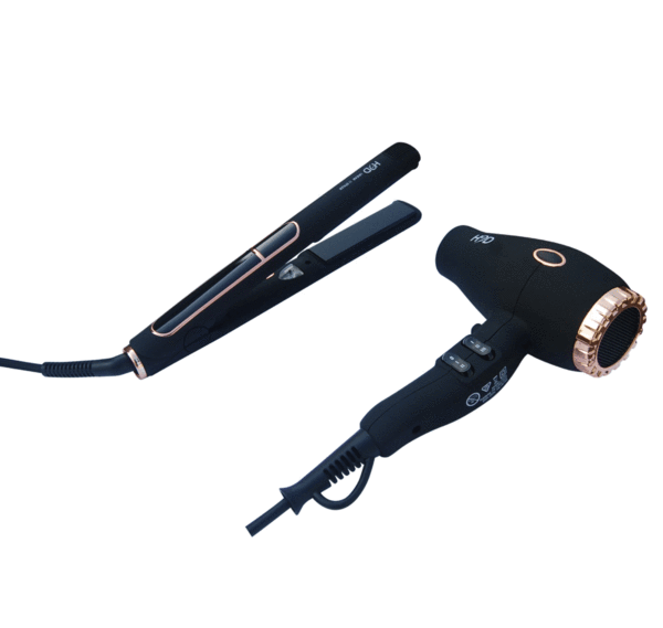 Load image into Gallery viewer, H2D Max Duo Black Hair Straightener and Dryer Set - Beautopia Hair &amp; Beauty
