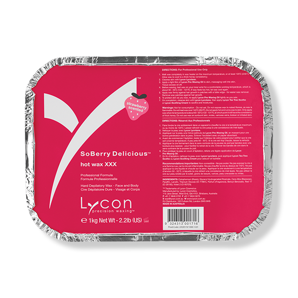 LYCON Hot Wax XXX So Berry Delicious - 1kg-Lycon-Beautopia Hair & Beauty