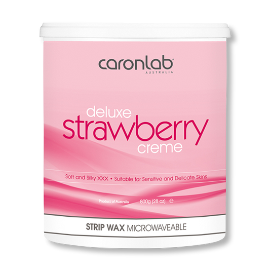 Caronlab Strip Wax Strawberry Creme 800g - Beautopia Hair & Beauty