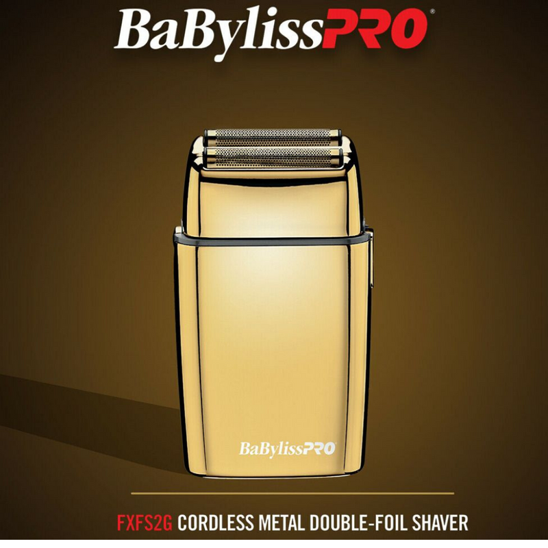 Load image into Gallery viewer, Babyliss Pro FoilFX02 Metal Double Foil Shaver Gold - Beautopia Hair &amp; Beauty
