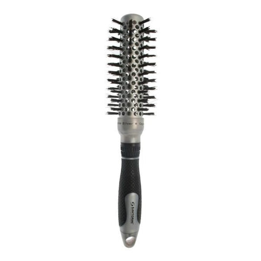Santorini Nano Silver Radial Boar/Nylon Brush 25mm - Beautopia Hair & Beauty