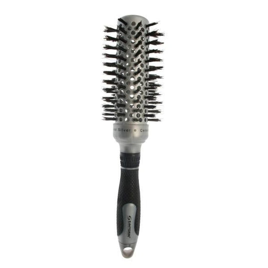 Santorini Nano Silver Radial Boar/Nylon Brush 33mm - Beautopia Hair & Beauty