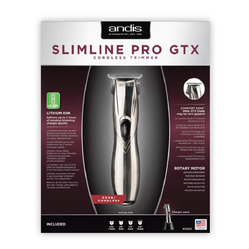 Load image into Gallery viewer, Andis Professional Slimline Pro GTX Cordless Trimmer Silver - Beautopia Hair &amp; Beauty
