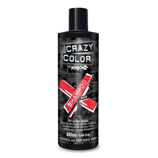 Crazy Color Shampoo Red 250ml - Beautopia Hair & Beauty