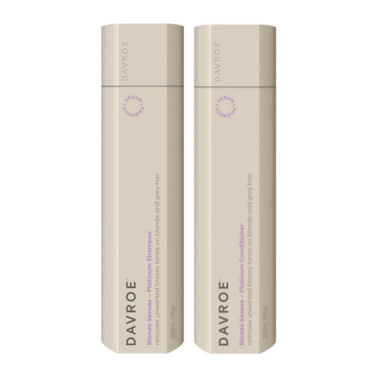 Davroe Blonde Senses Blonde Platinum Shampoo & Conditioner 325ml Duo