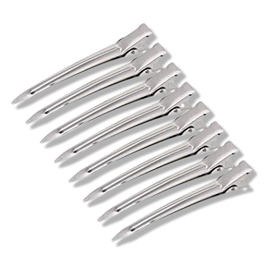 Aluminium Duckbill Clips 12pk - Beautopia Hair & Beauty