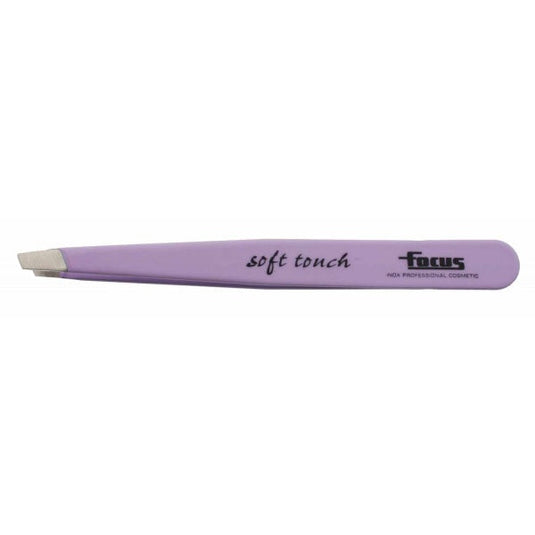 Focus Slanted Soft Touch Tweezer - Lilac - Beautopia Hair & Beauty