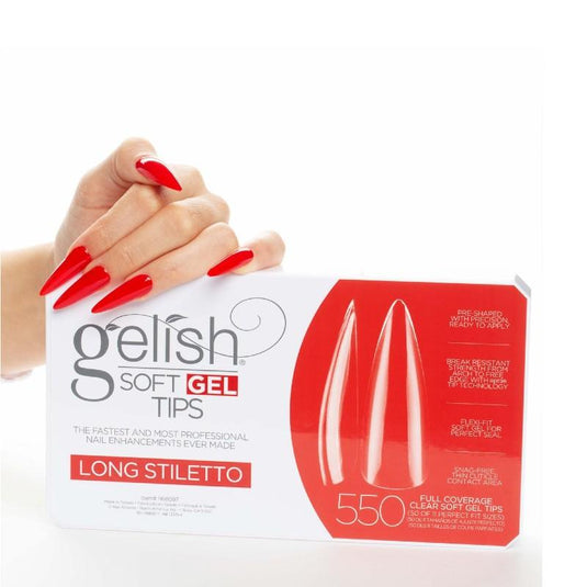 Gelish Soft Gel Tips Long Stiletto