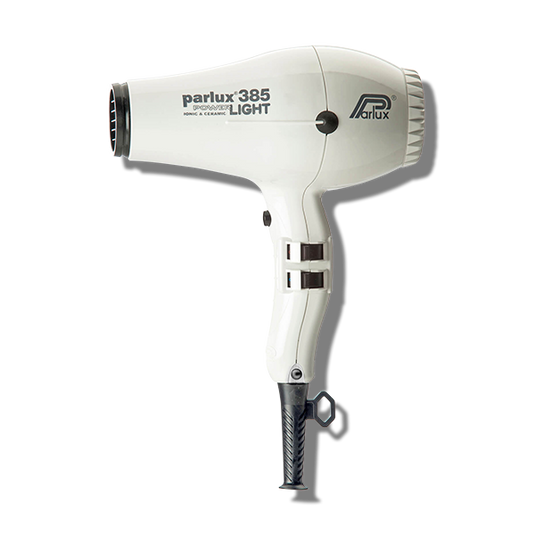 Parlux 385 Power Light Ceramic & Ionic Hair Dryer - White - Beautopia Hair & Beauty