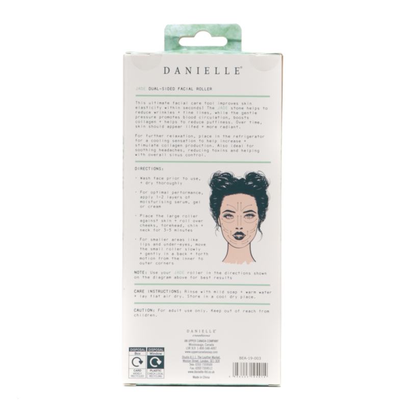 Load image into Gallery viewer, Danielle Creations Dual Ended Jade Facial Roller - Beautopia Hair &amp; Beauty
