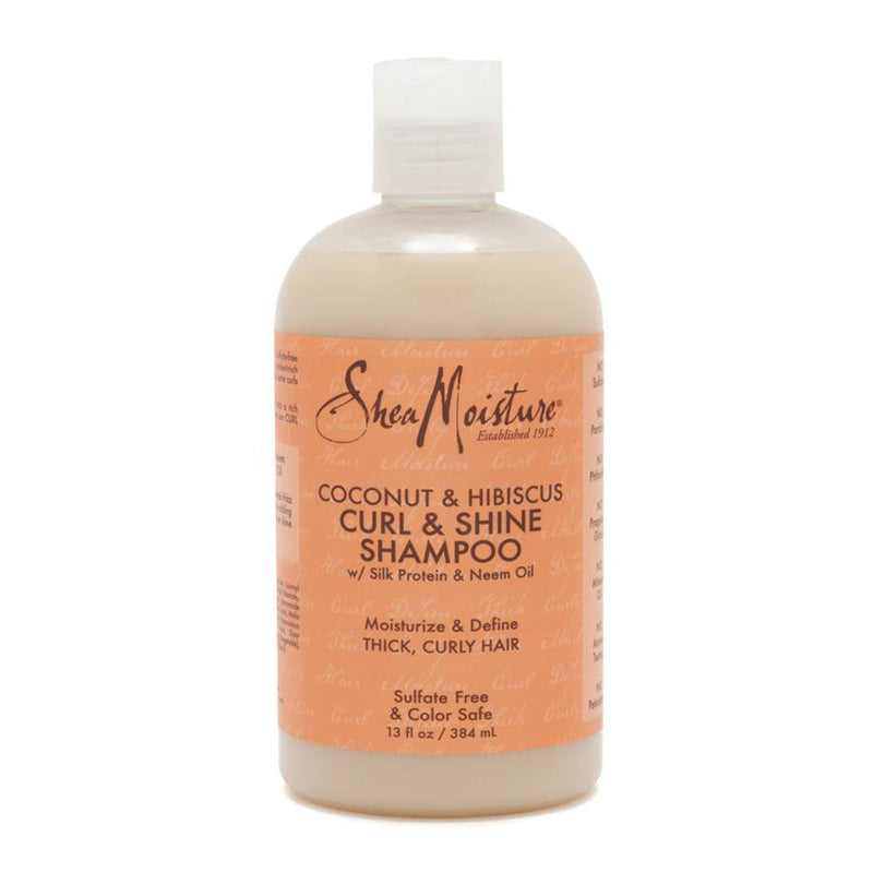 Load image into Gallery viewer, Shea Moisture Coconut &amp; Hibiscus Curl &amp; Shine Shampoo 384ml
