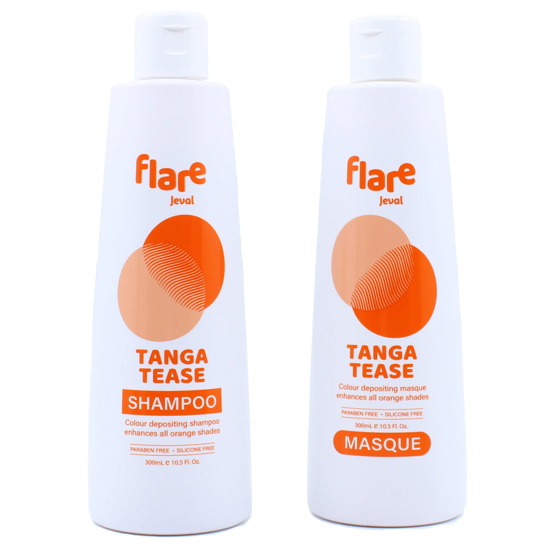 Load image into Gallery viewer, Jeval Flare Tanga Tease Shampoo &amp; Masque Duo 300ml
