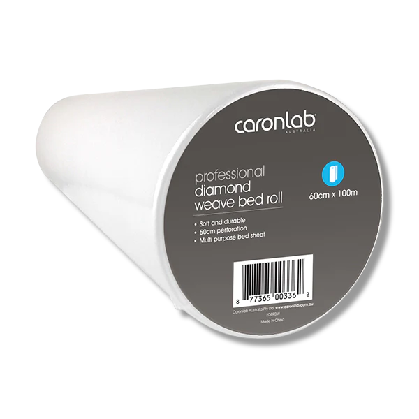Load image into Gallery viewer, Caronlab Diamond Weave White Perforated Bed Roll 60cm x 100m
