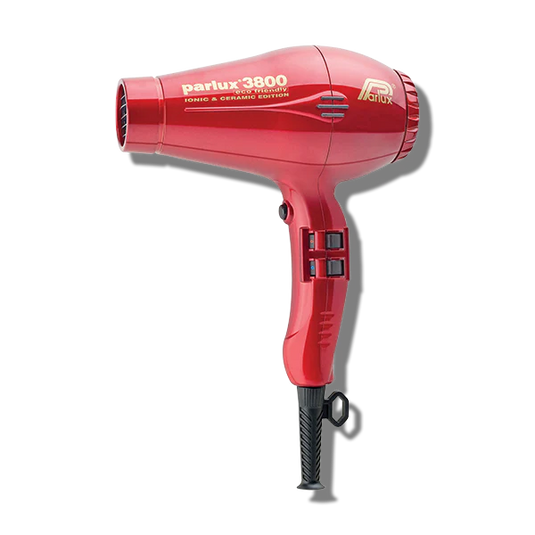 Parlux 3800 Ceramic & Ionic Hair Dryer Red