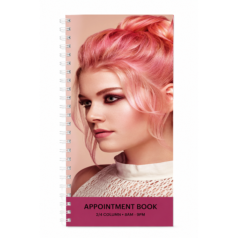 Load image into Gallery viewer, Santorini Appointment Book 2-4 Column 100 pages Narrow Pink Model
