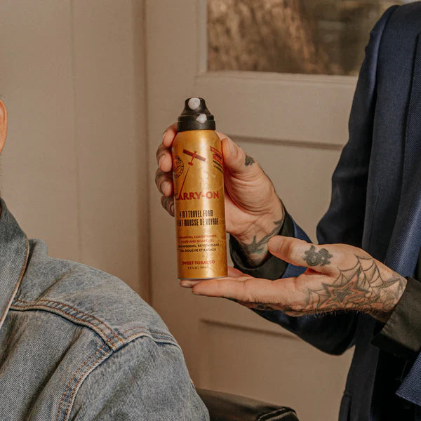 Load image into Gallery viewer, 18.21 Man Made 4-in-1 Travel Size Shower &amp; Shave Foam Gel Sweet Tobacco 100ml
