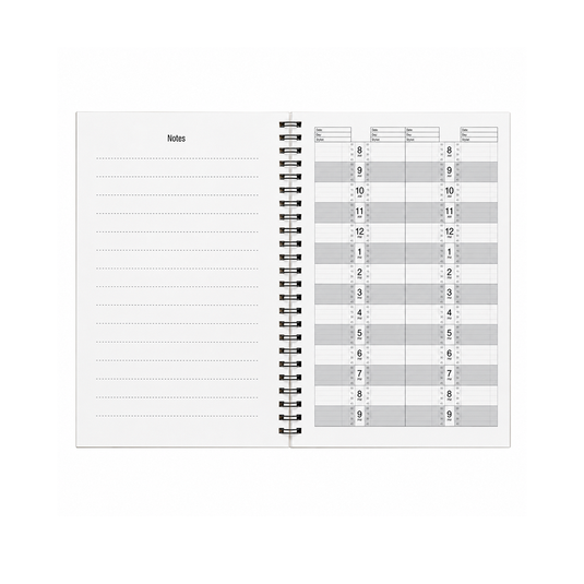 Santorini Appointment Book 4-8 Column 100 pages A4 Natural