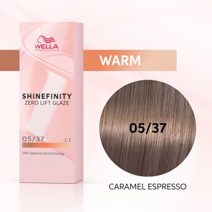 Load image into Gallery viewer, Wella Shinefinity 05/37 Caramel Espresso 60ml
