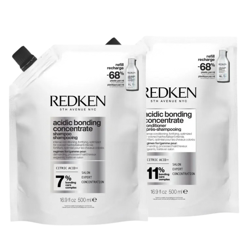 Load image into Gallery viewer, Redken Acidic Bonding Concentrate Shampoo and Conditioner Refill Pouch Duo
