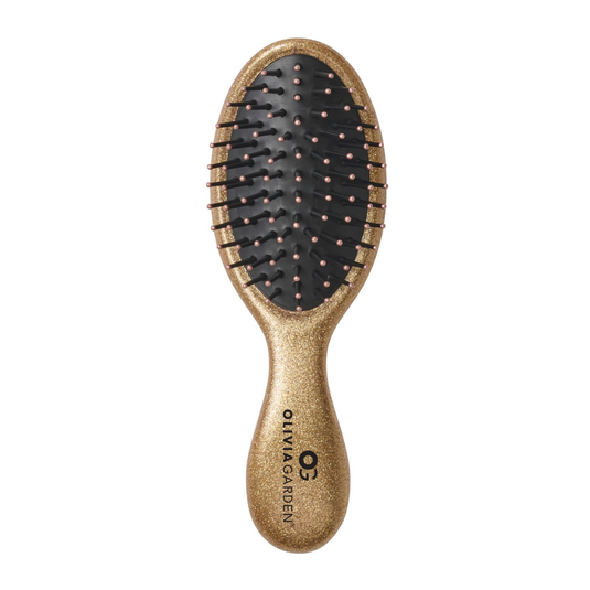 Olivia Garden Holiday Glam 2026 Mini Detangler Brush Gold