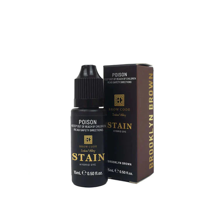 Load image into Gallery viewer, Brow Code Stain Hybrid Brow Dye Brooklyn Brown 15ml
