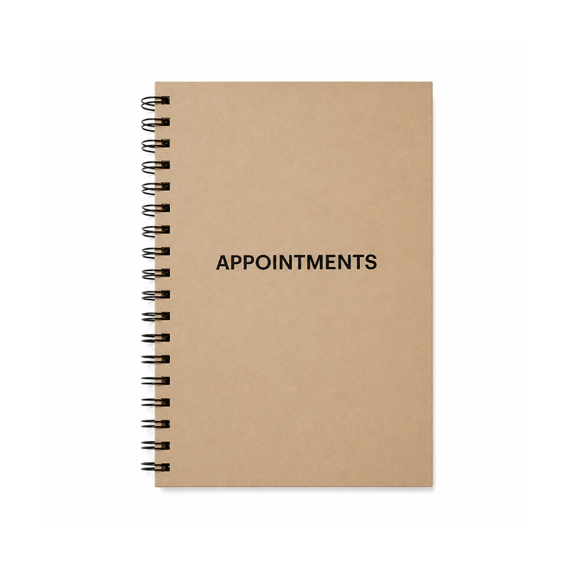 Load image into Gallery viewer, Santorini Appointment Book 4-8 Column 100 pages A4 Natural
