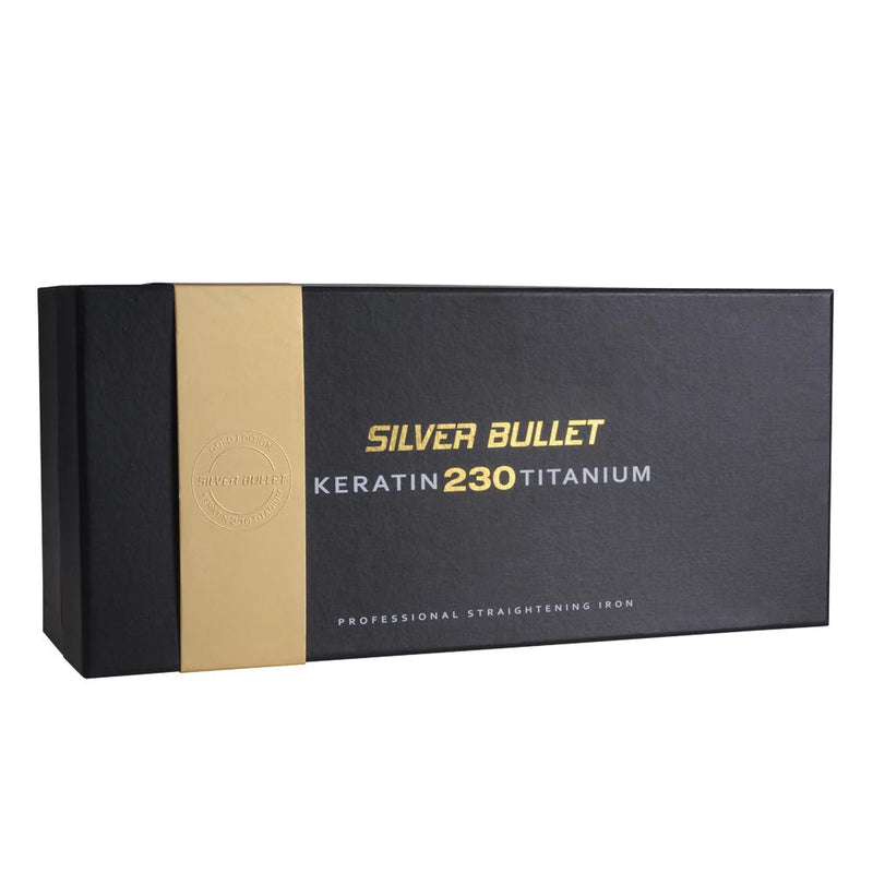 Load image into Gallery viewer, Silver Bullet Keratin 230 Gold Titanium Hair Straightener 25mm
