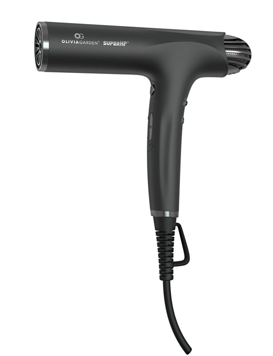 Olivia Garden SuperHP™ High Performance Professional Hair Dryer Matte Black