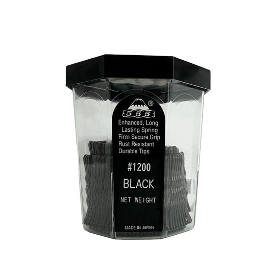 555 Bobby Pins No.1200 Black 100g