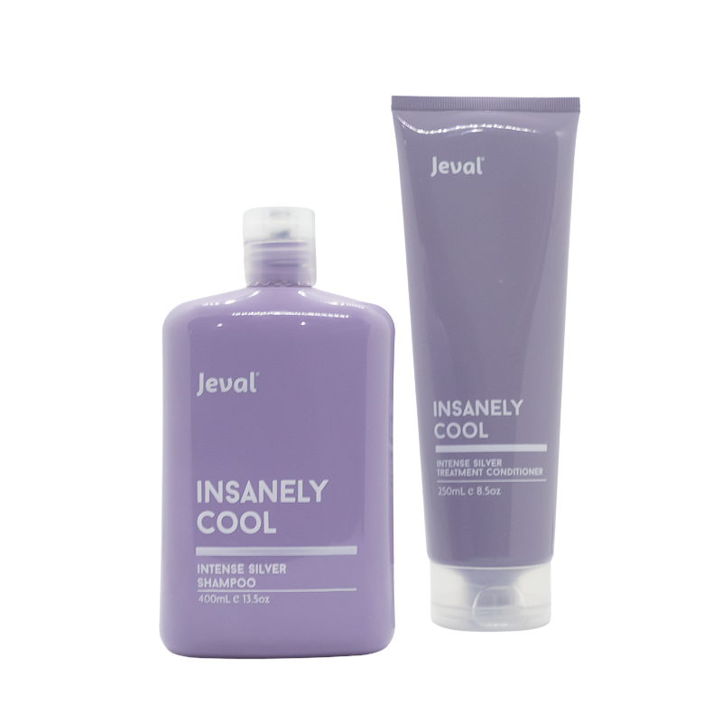 Load image into Gallery viewer, Jeval Insanely Cool Intense Silver Shampoo &amp; Treatment Conditioner - Beautopia Hair &amp; Beauty
