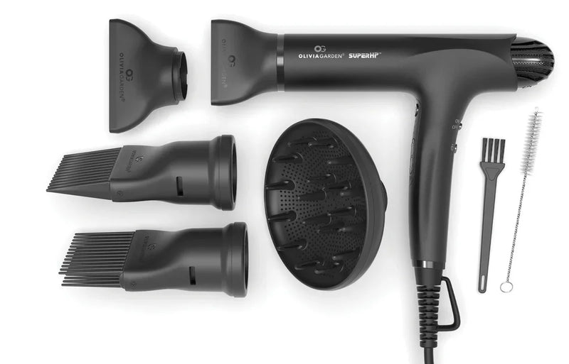 Load image into Gallery viewer, Olivia Garden SuperHP™ High Performance Professional Hair Dryer Matte Black
