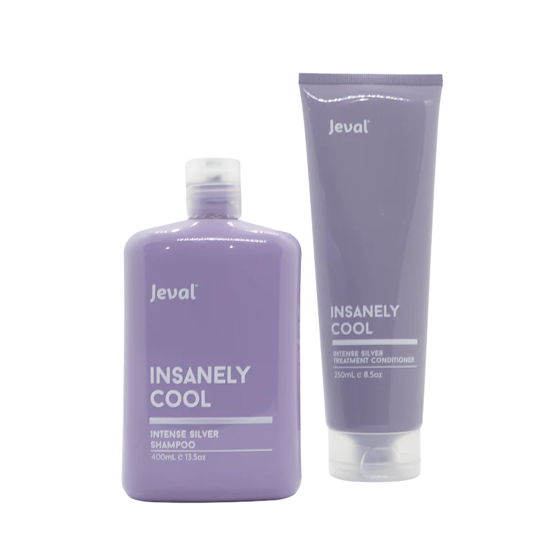 Load image into Gallery viewer, Jeval Insanely Cool Intense Silver Shampoo &amp; Treatment Conditioner
